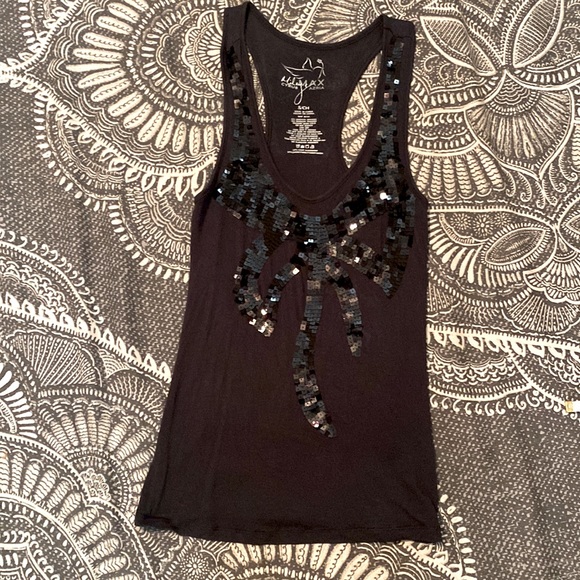 Mily Cyrus Max Azria Tank Top Black - Picture 1 of 2